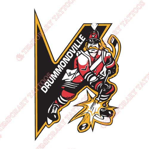 Drummondville Voltigeurs Customize Temporary Tattoos Stickers NO.7422
